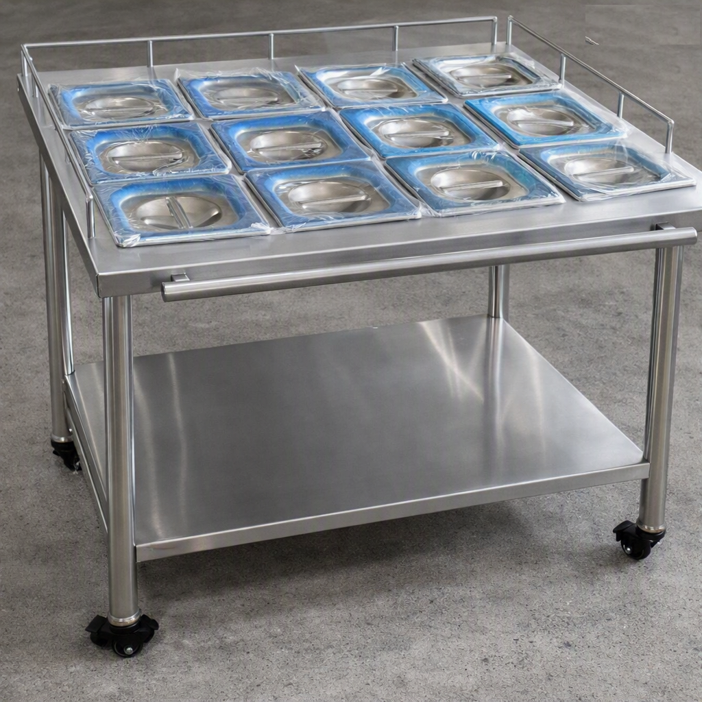 Spice Trolly with 9 GN Pan- 04 wheels 