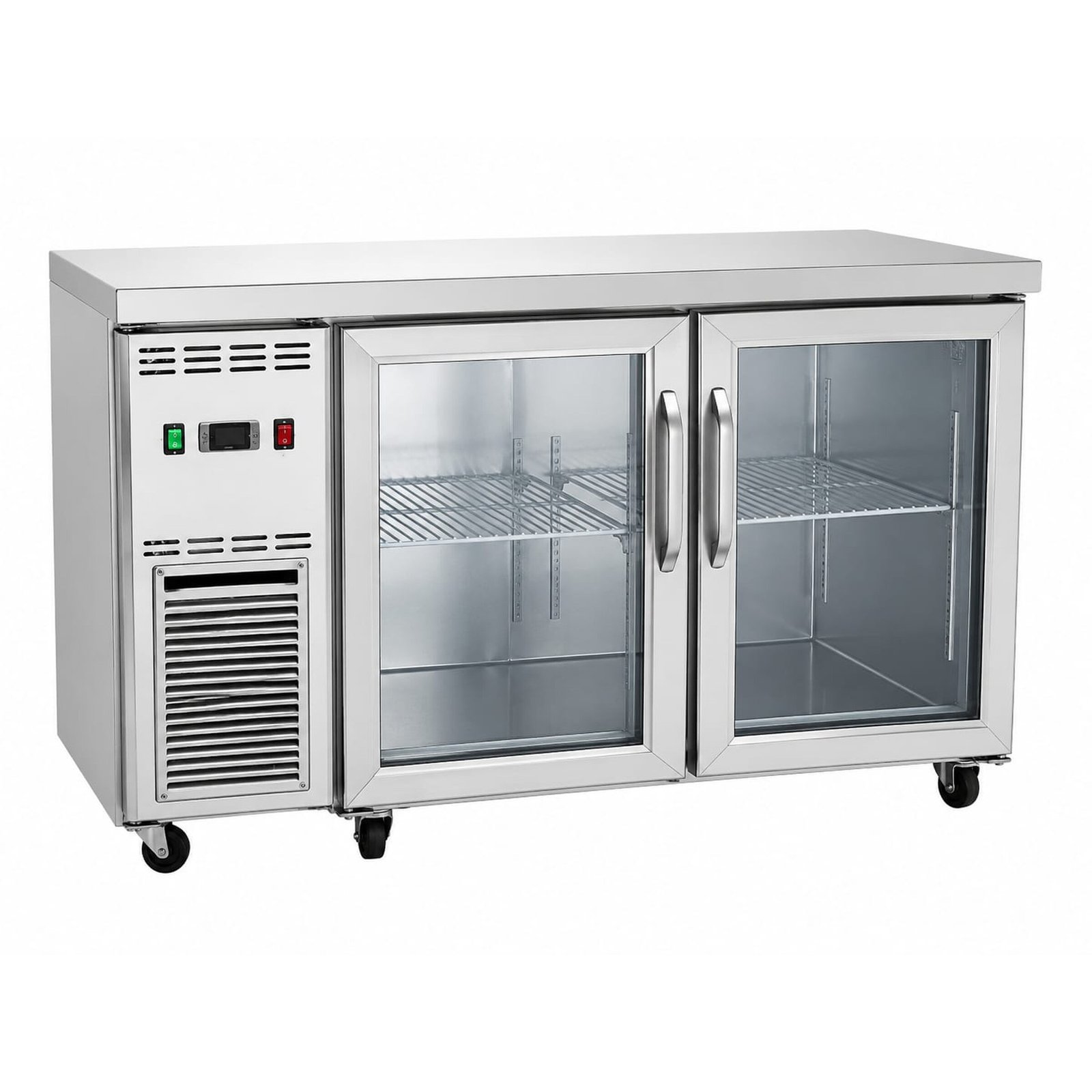 Air cooling two glass door counter chiller (4Ft)
