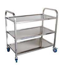Stainless Steel 3 Stage Serving Trolley