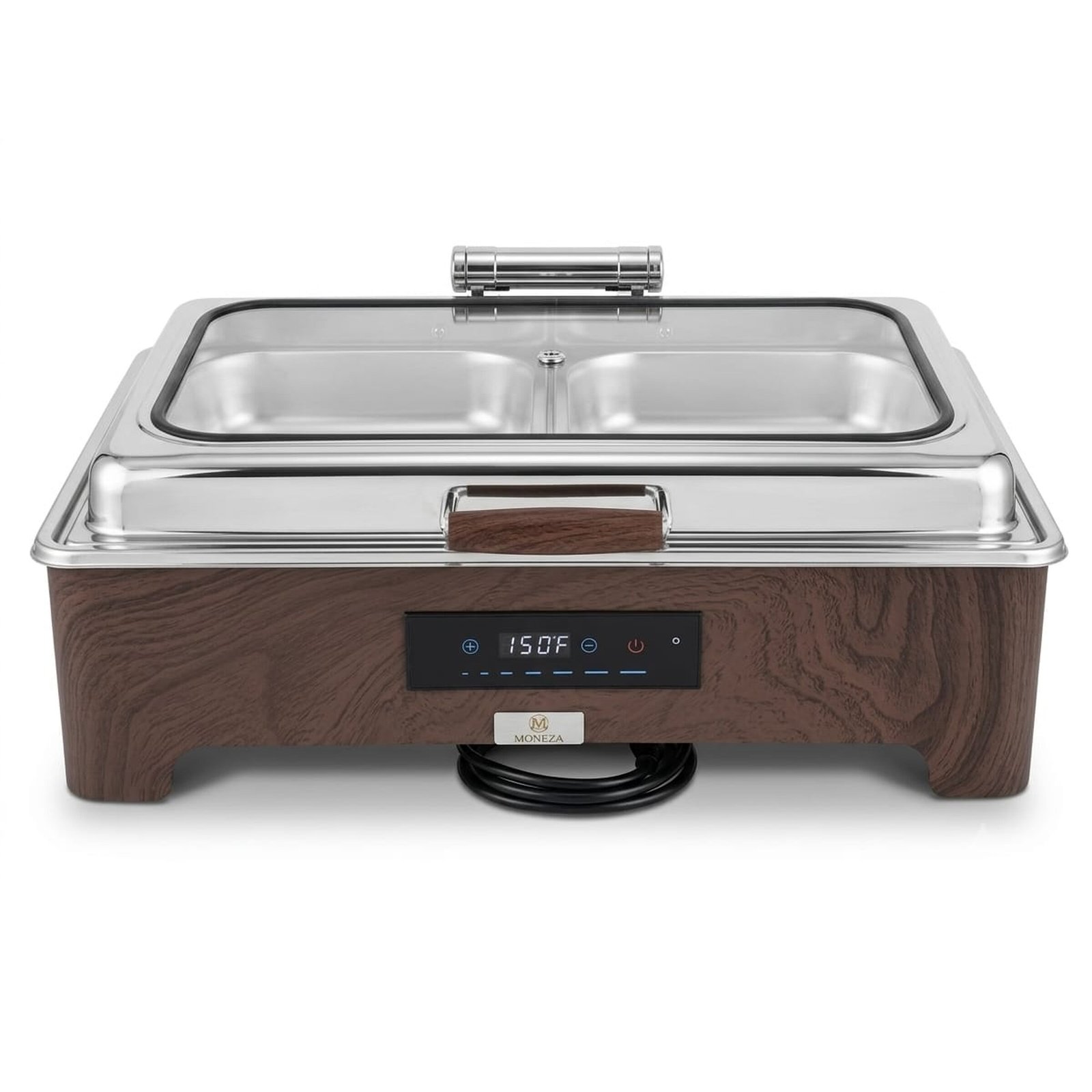 Chafing dish GN 1/1 wood finish (Electric heating) 10L
