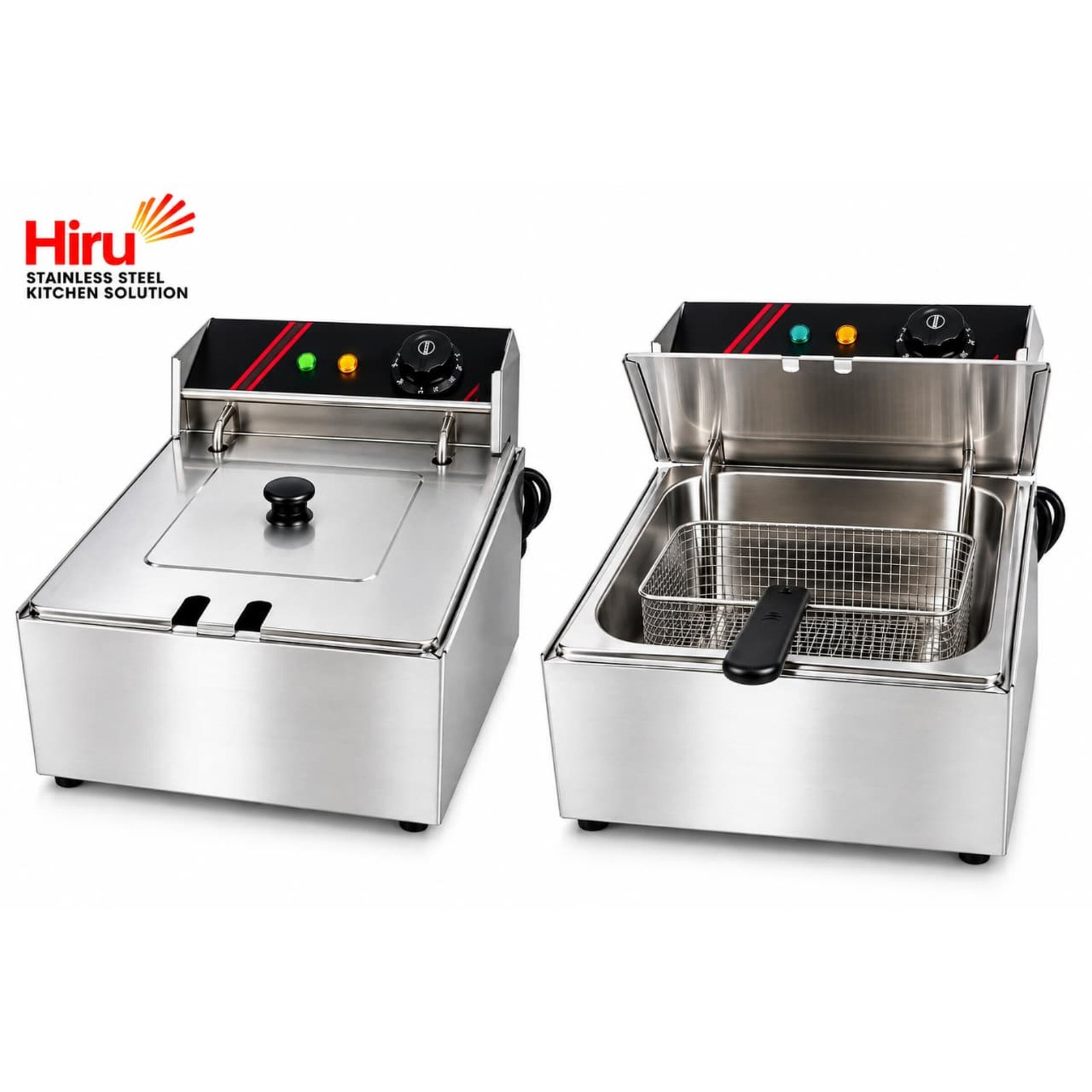 Electric single tank deep fryer 8L
