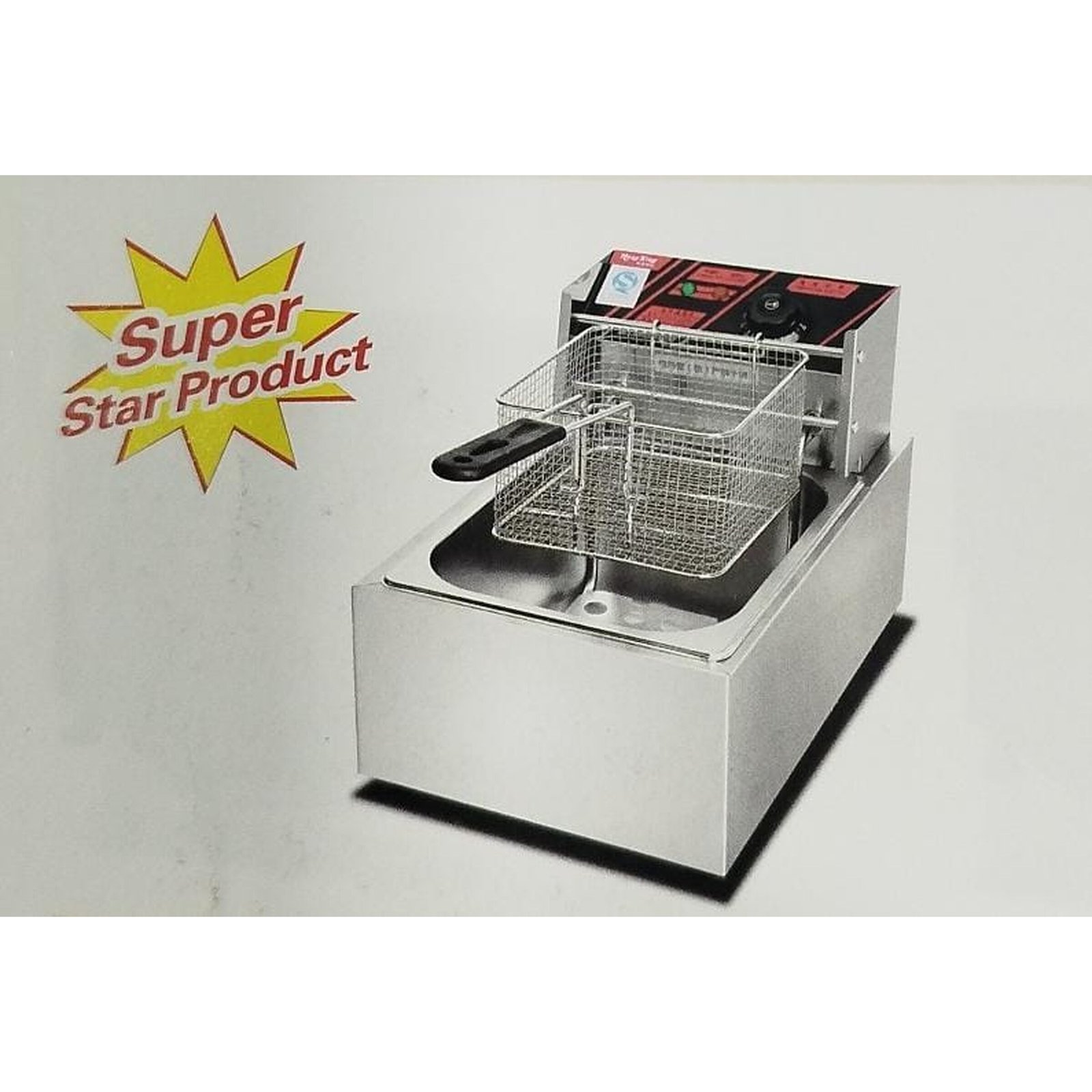 Electric single tank deep fryer 6L