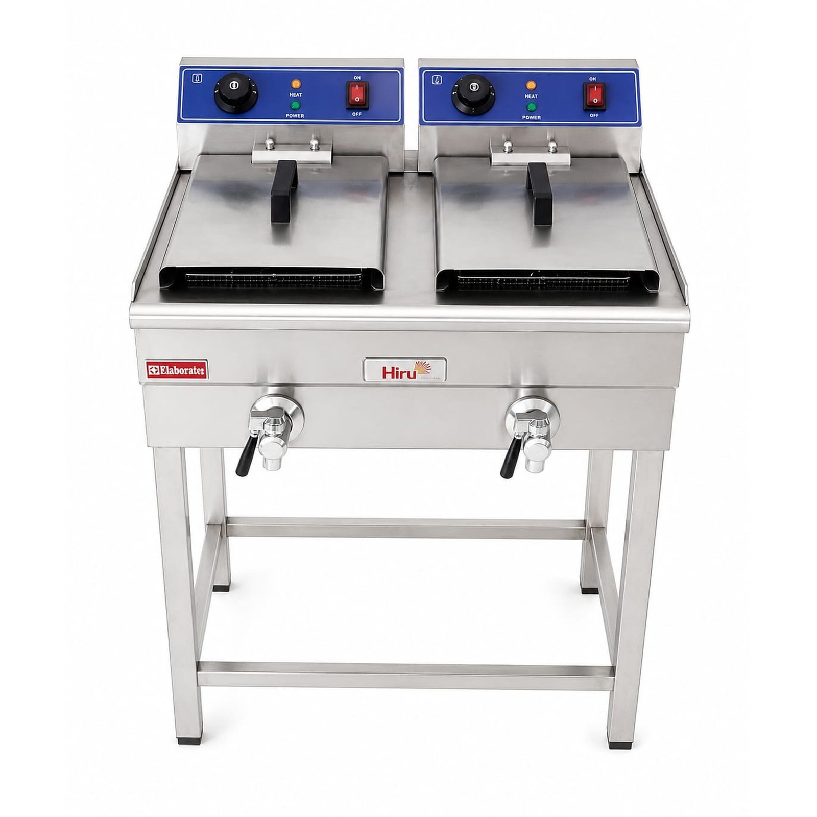 Double bowl deep fryer with stand (13L+13L)