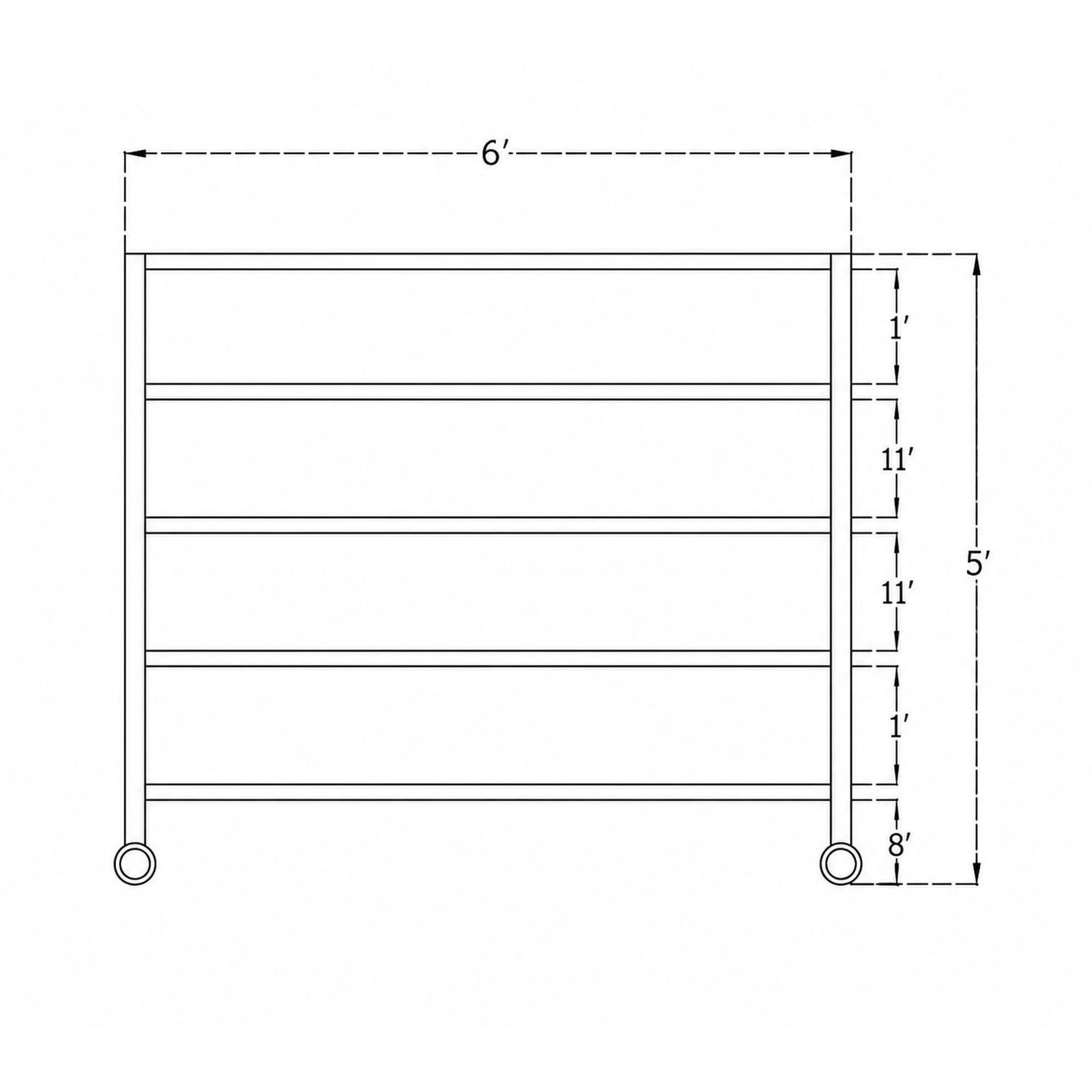 Stainless Steel Pot Rack With Wheels  