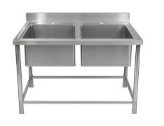 Double Bowl Sink ( Bowl 24"x 24"x 12" ) 