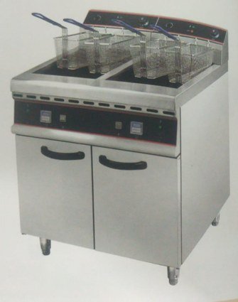 2 tank 4- baskets electric fryer 