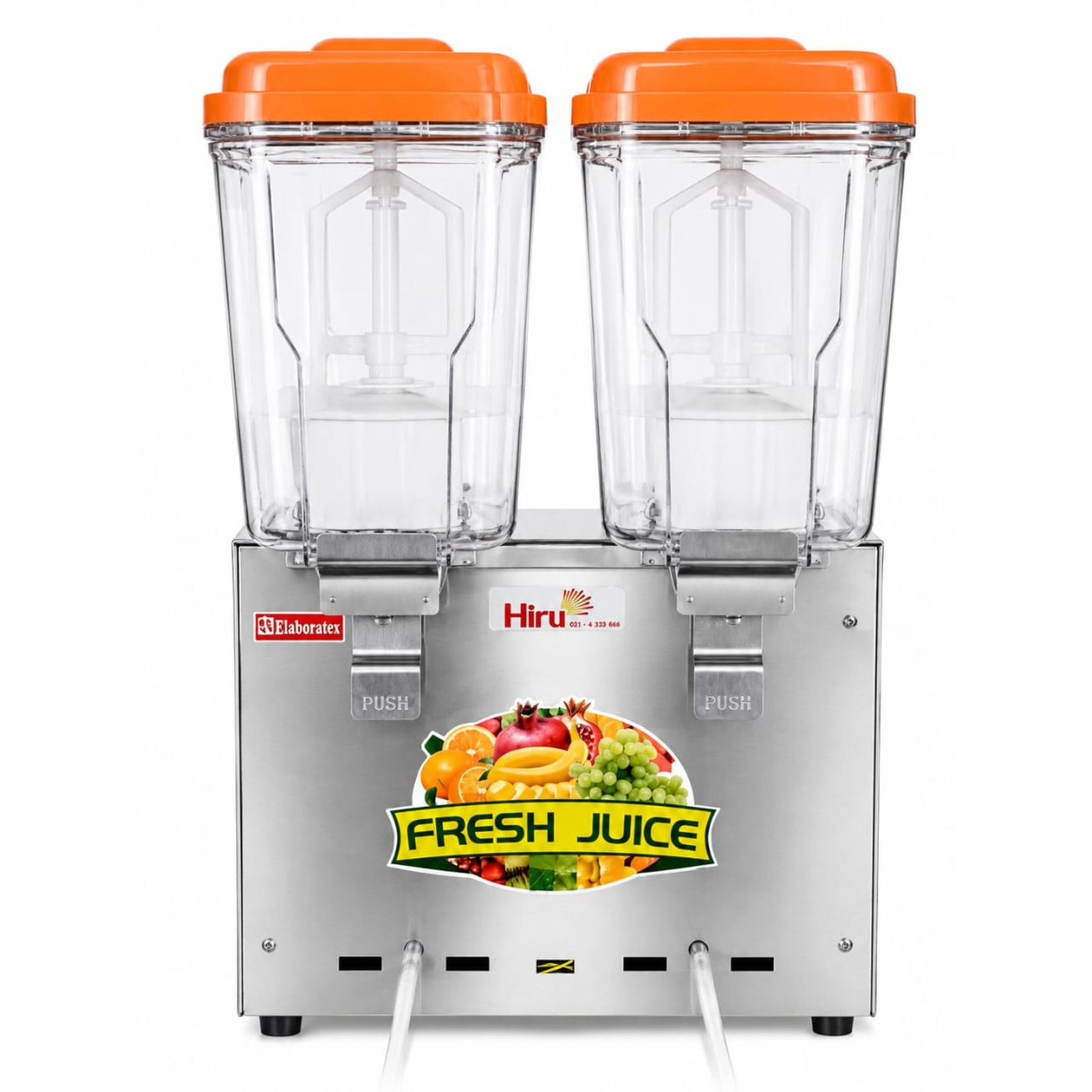 Juice dispenser with cooling (2-container 16L+16L)