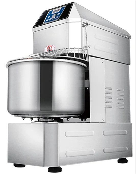 Commercial 20 litre spiral dough mixer with stainless-steel bowl