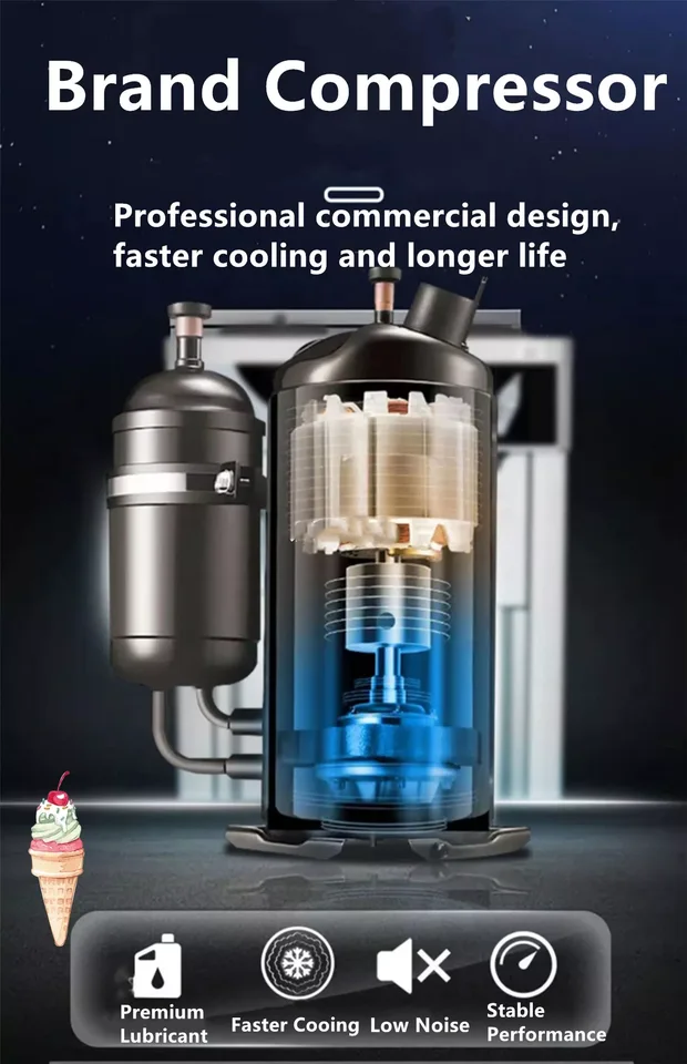 HIM-03 soft serve ice cream machine feature detail 2