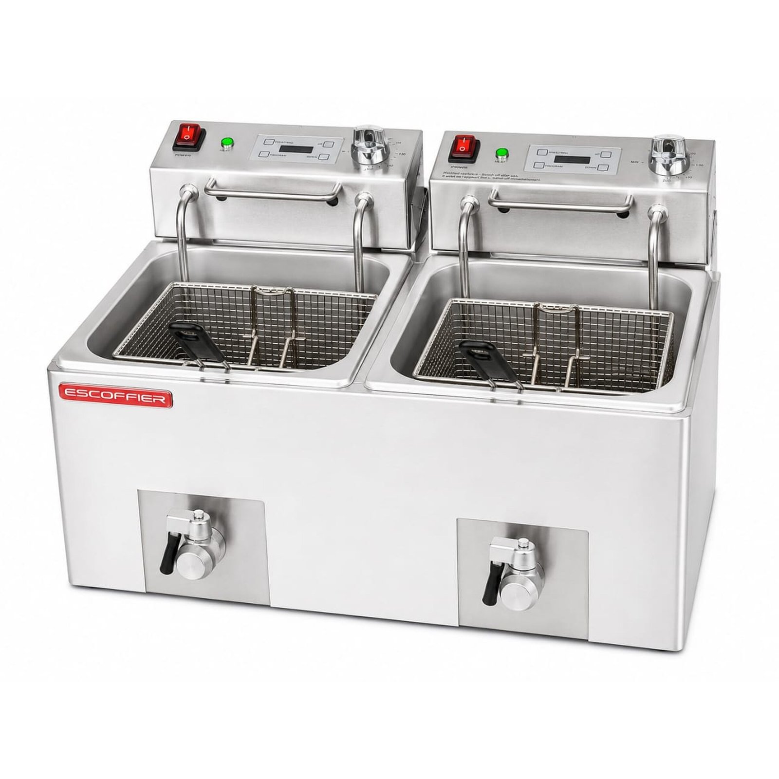 Electric double tank deep fryer (8L+8L)
