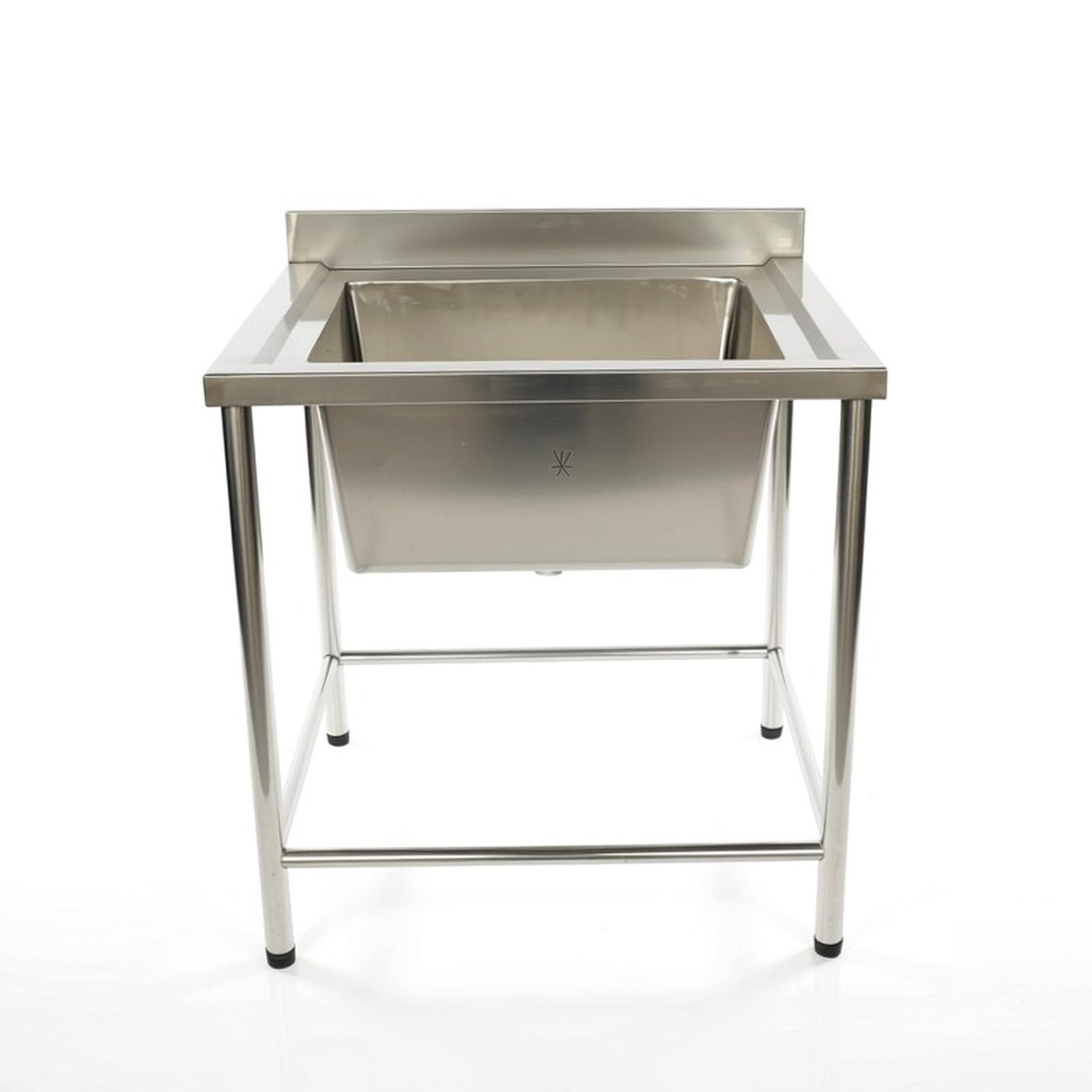 Stainless steel single bowl sink with backsplash(Bowl 10x16x12)