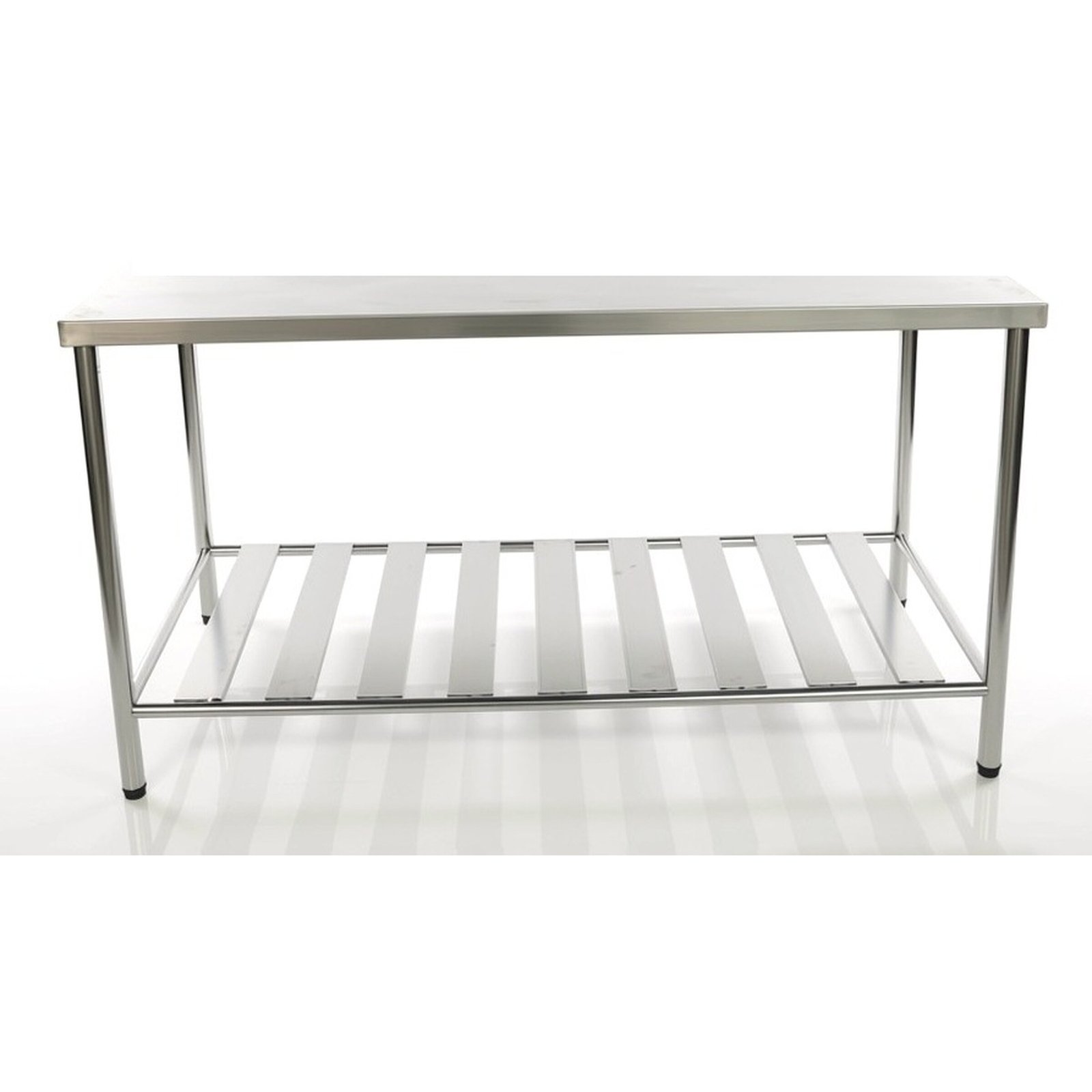 Table with one under slatted shelf