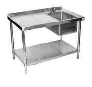 03 Stage Table with Stainless steel Single Sink ( Bowl 24"x24"x12")